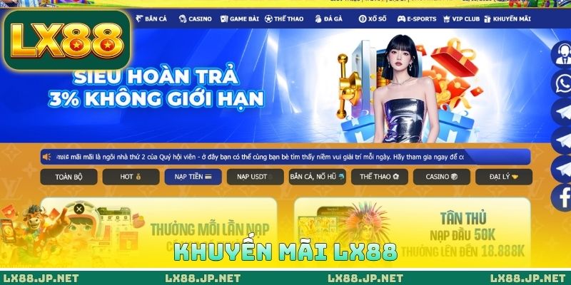 Khuyến mãi LX88 Khuyến mãi LX88