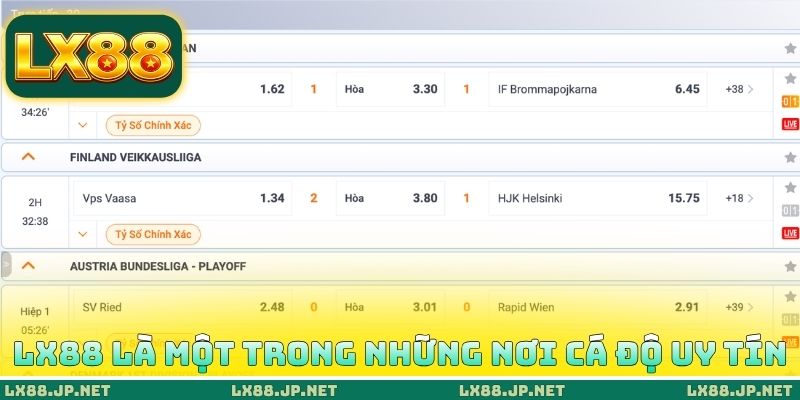 Soi Kèo Bóng Đá - Chiêu Độc Ép Nhà Cái Chung Tiền Sớm 4 LX88 là một trong những nơi cá độ uy tín