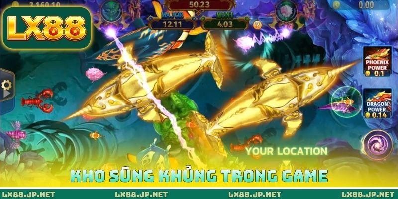 Kho súng khủng trong game Kho súng khủng trong game